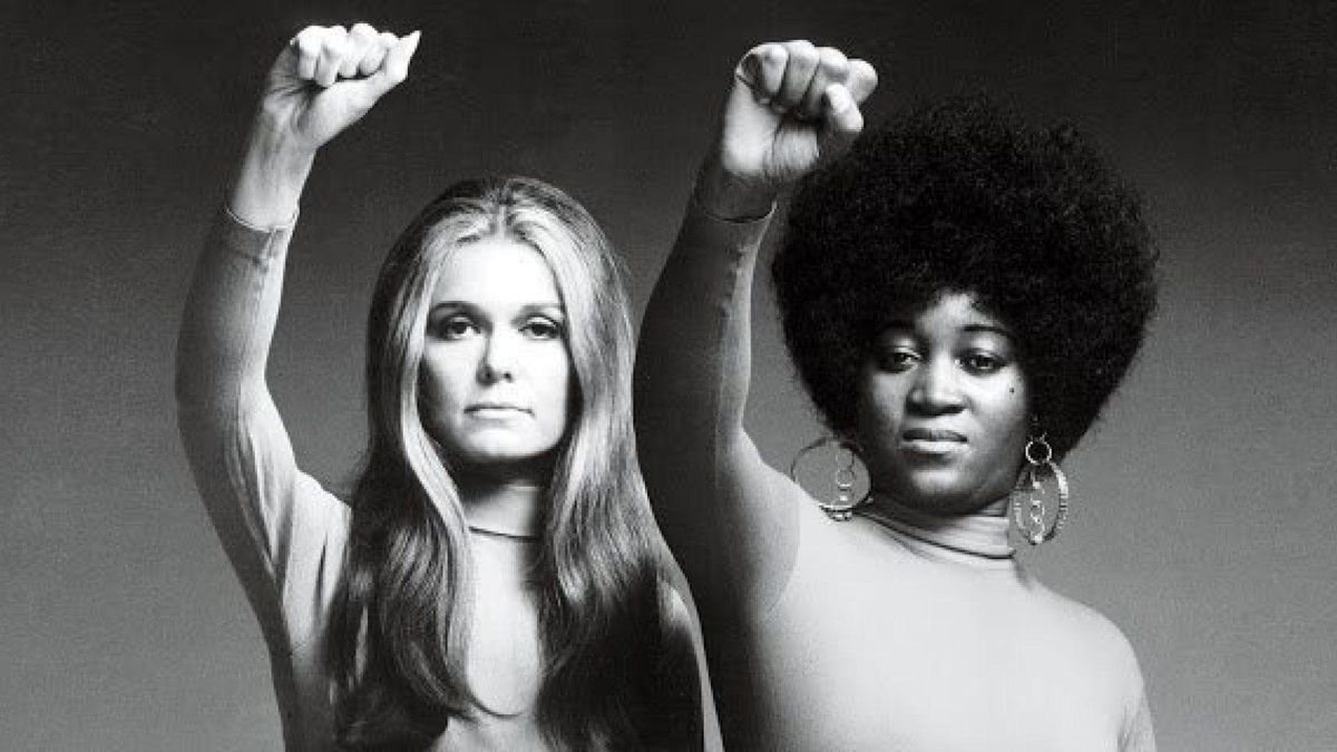 Gloria Steinem y Dorothy Pitman Hughes en los sesenta