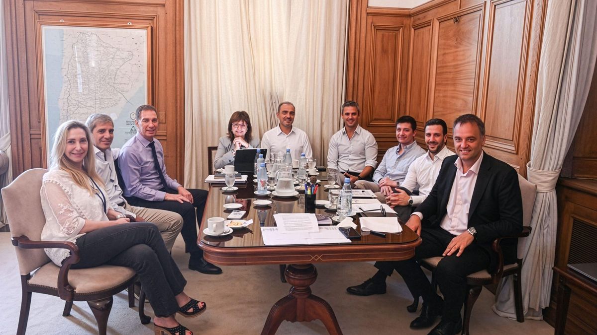 La reunión de la mesa política en Casa Rosada antes de la conferencia de prensa de Bullrich