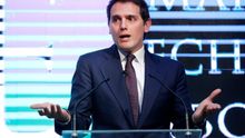 Albert Rivera, en su presentación en sociedad como presidente ejecutivo de una firma de abogados.
