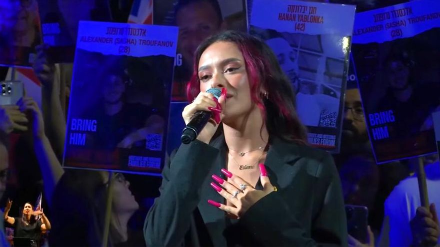 Eden Golan reaparece tras Eurovisión 2024 para cantar la canción sobre los rehenes de Israel que rechazó la UER