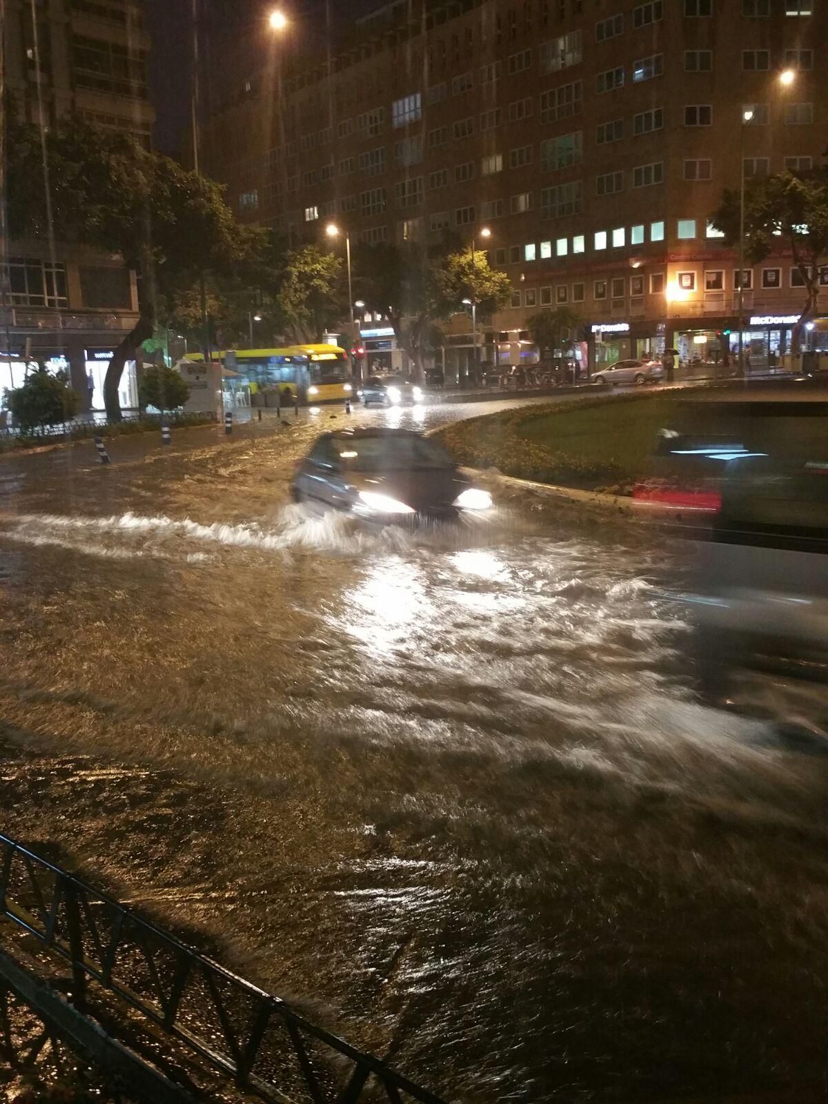 Lluvia en Las Palmas de Gran Canaria.