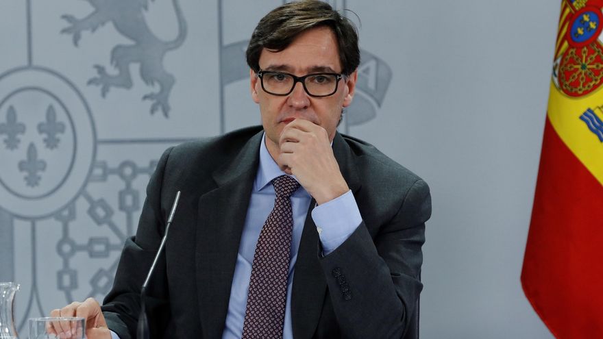 El ministro de Sanidad, Salvador Illa durante una rueda de prensa. EFE/J.J. Guillén/Archivo