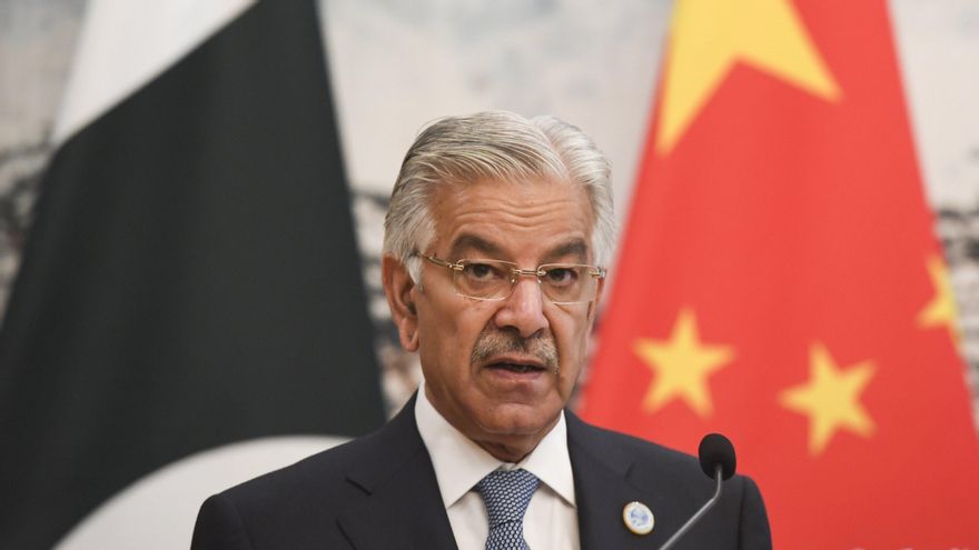 El ministro de Defensa de Pakistán, Khawaja Asif, en una imagen de archivo.