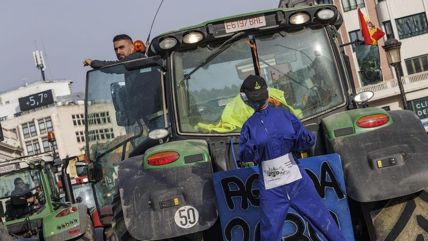 Protestas de los agricultores en Burgos.