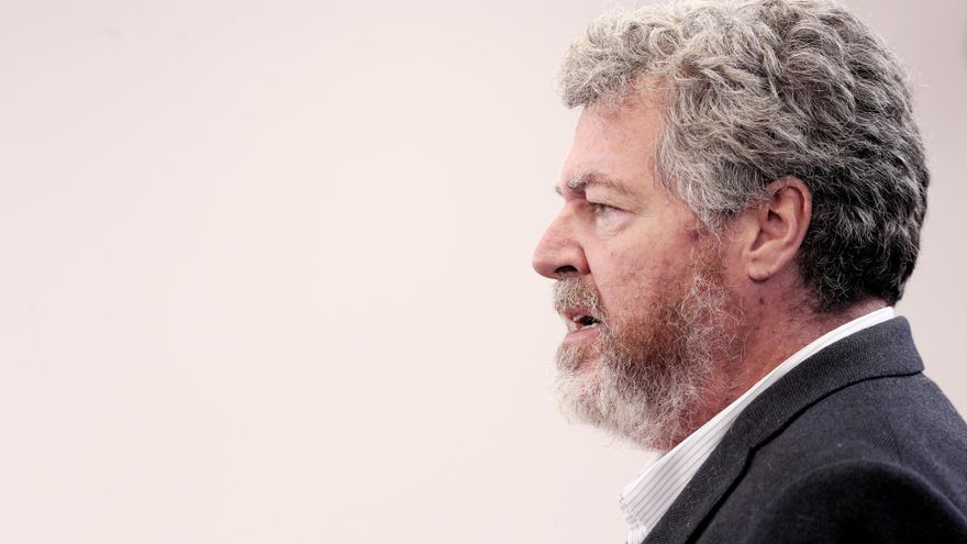 López de Uralde durante una rueda de prensa.