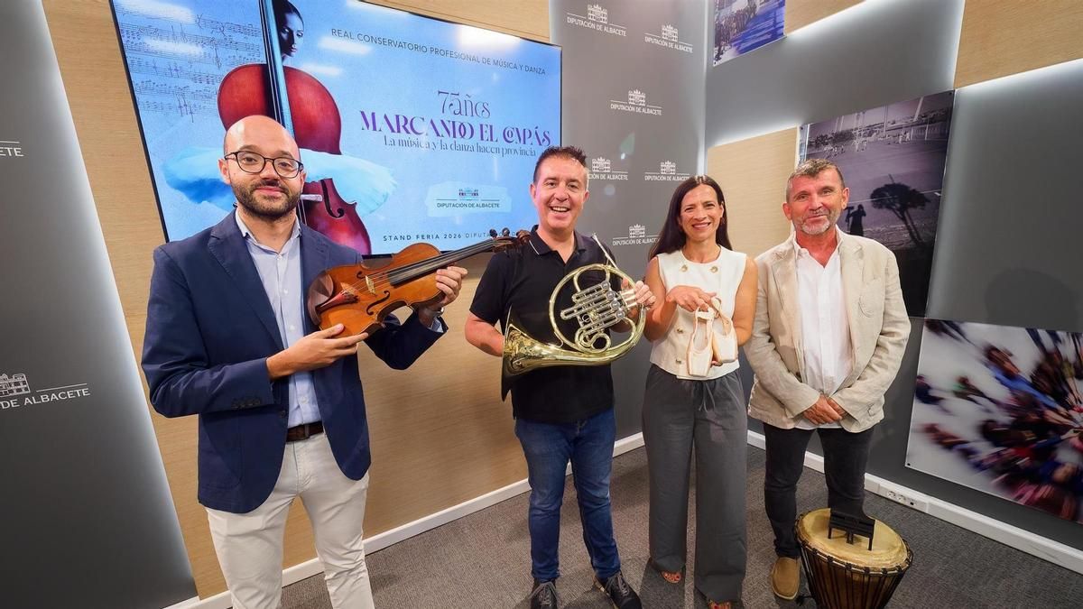 El Real Conservatorio de Música y Danza como protagonista en el estand de la Diputación en la Feria de Albacete