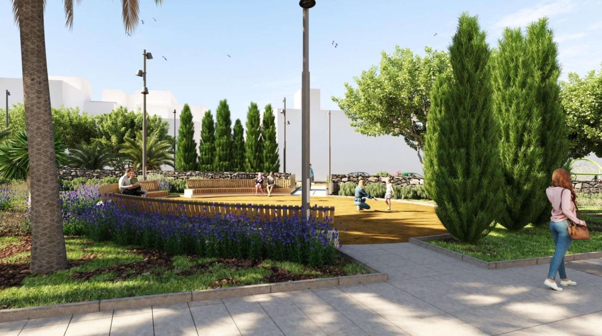 Parque urbano de la zona del Barranquillo, en el Cruce de Arinaga (Gran Canaria).