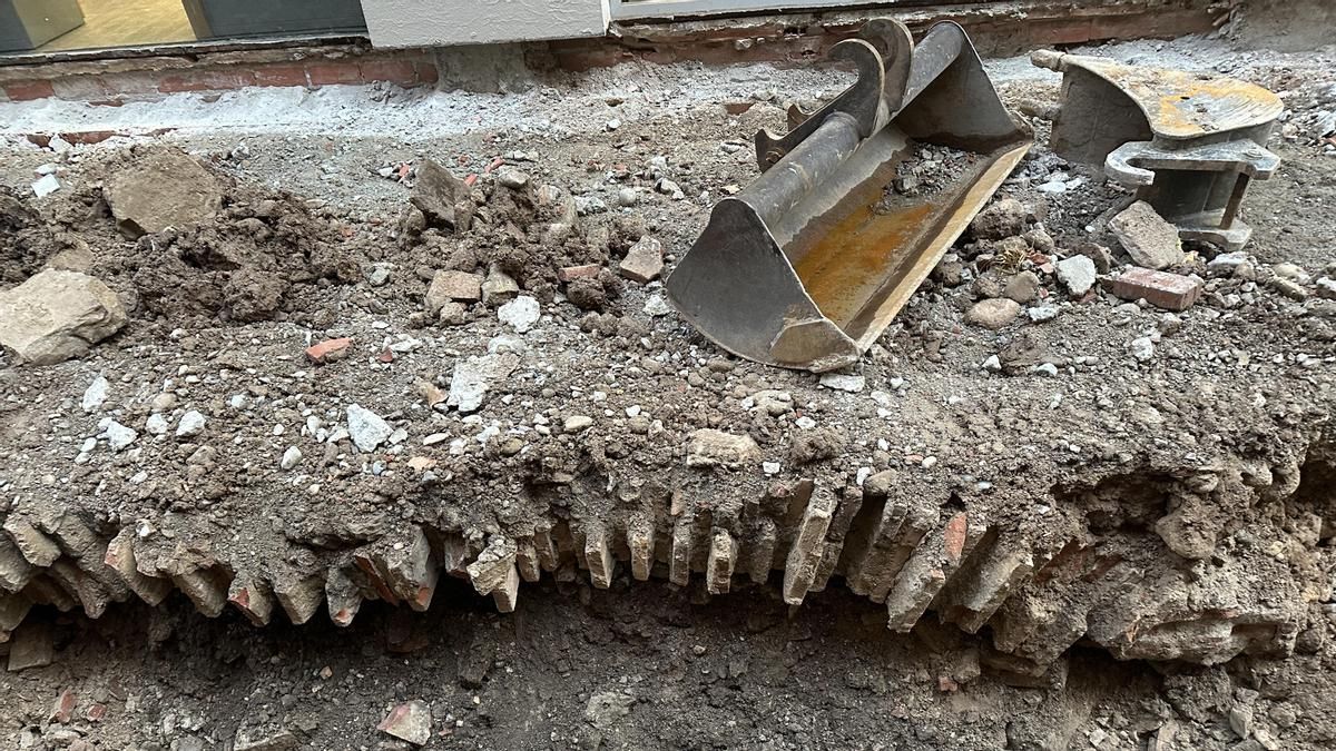 Encuentran restos arqueológicos en las obras de la calle Beti Jai de Logroño