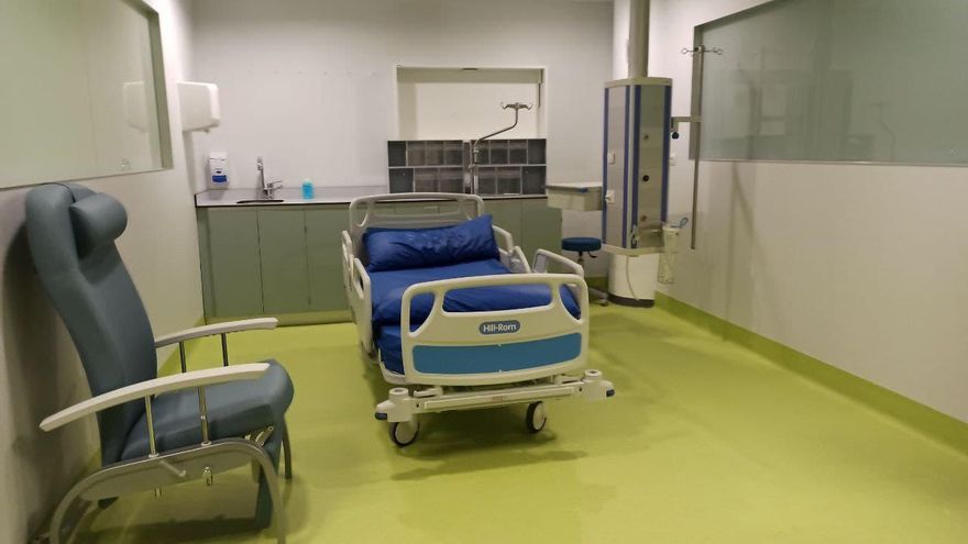 Uno de los boxes de Urgencias del nuevo Hospital Universitario de Toledo