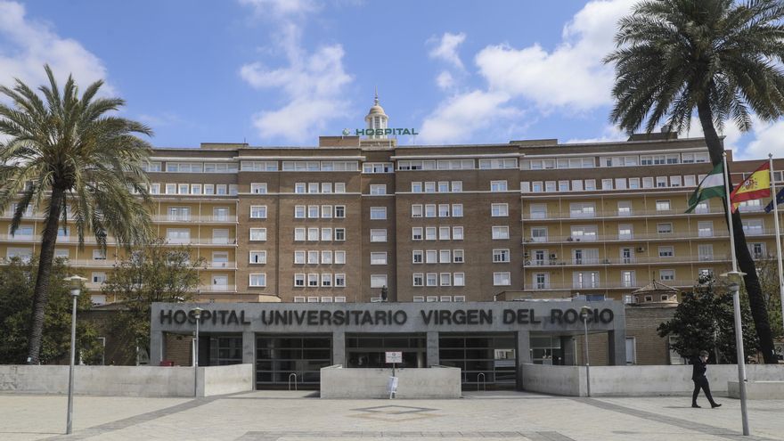 Fachada del Hospital Universitario Virgen del Rocío