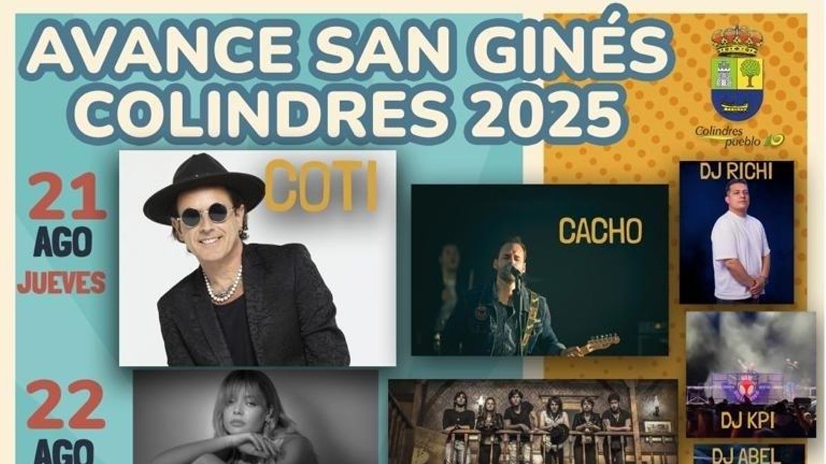 Cartel de las fiestas de Colindres