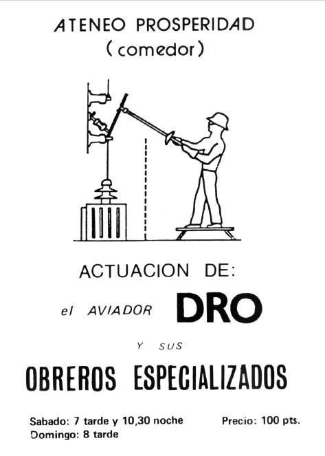 Octavilla de Aviador Dro en el ateneo de la calle Mantuano