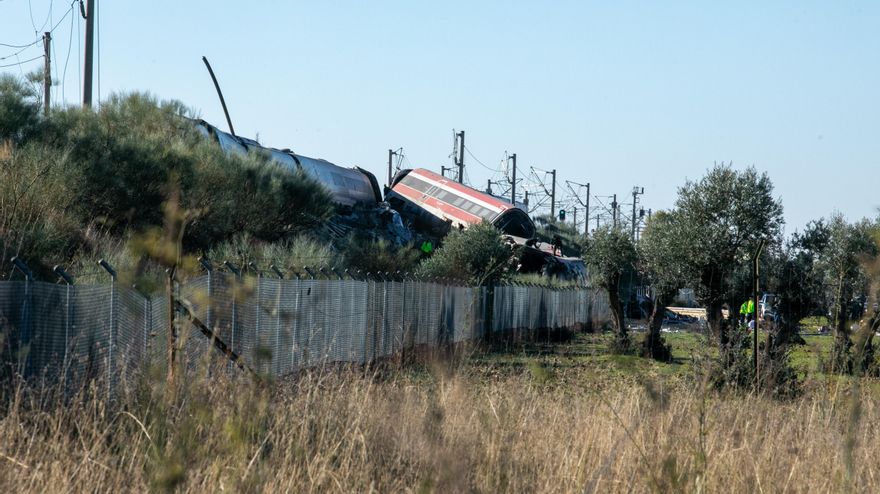 Uno de los trenes accidentados, a 28 de octubre de 2026, en Urda, Toledo, Castilla-La Mancha (España).