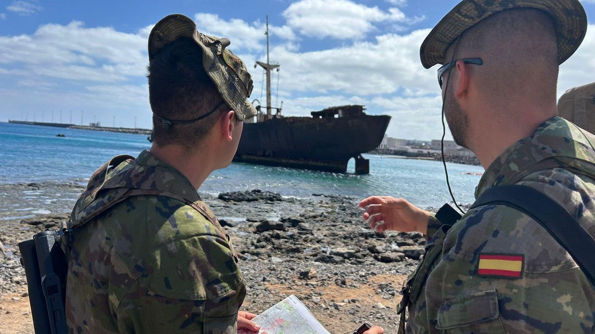 Maniobras del Ejército, en Canarias.