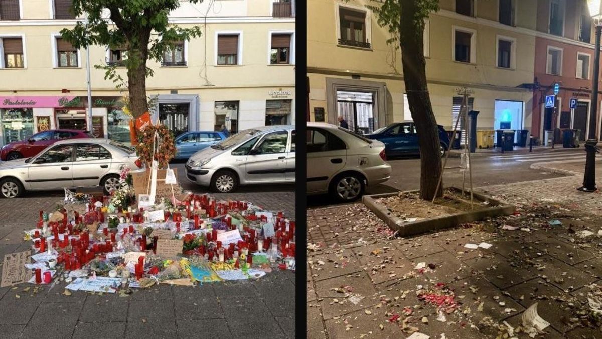 El Sindicato de Inquilinas denuncia la destrucción del altar en memoria de Maricarmen levantado en su calle