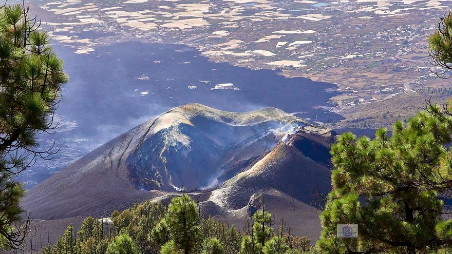 Volcán de La Palma en Cumbre Vieja.