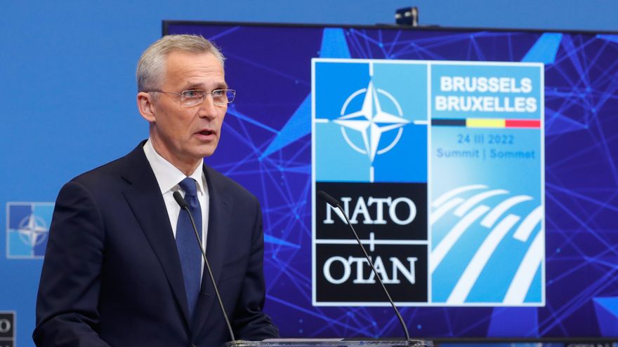 El secretario general de la OTAN, Jens Stoltenberg, este jueves en Bruselas. EFE/EPA/STEPHANIE LECOCQ