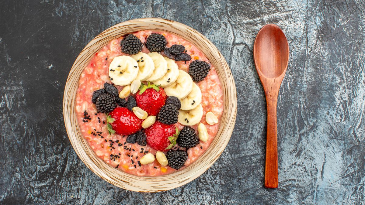 Porridge con fruta