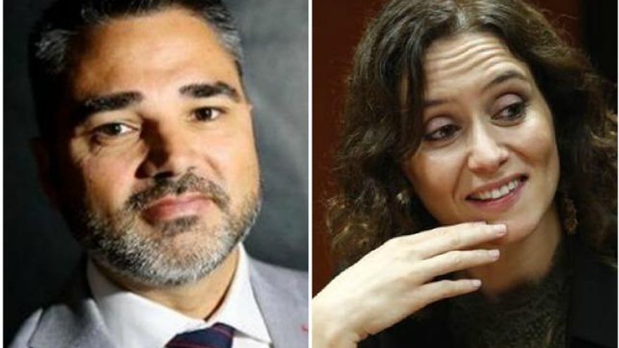 Alejandro de Pedro, conseguidor de la Púnica, e Isabel Díaz Ayuso, presidenta de la Comunidad de Madrid.