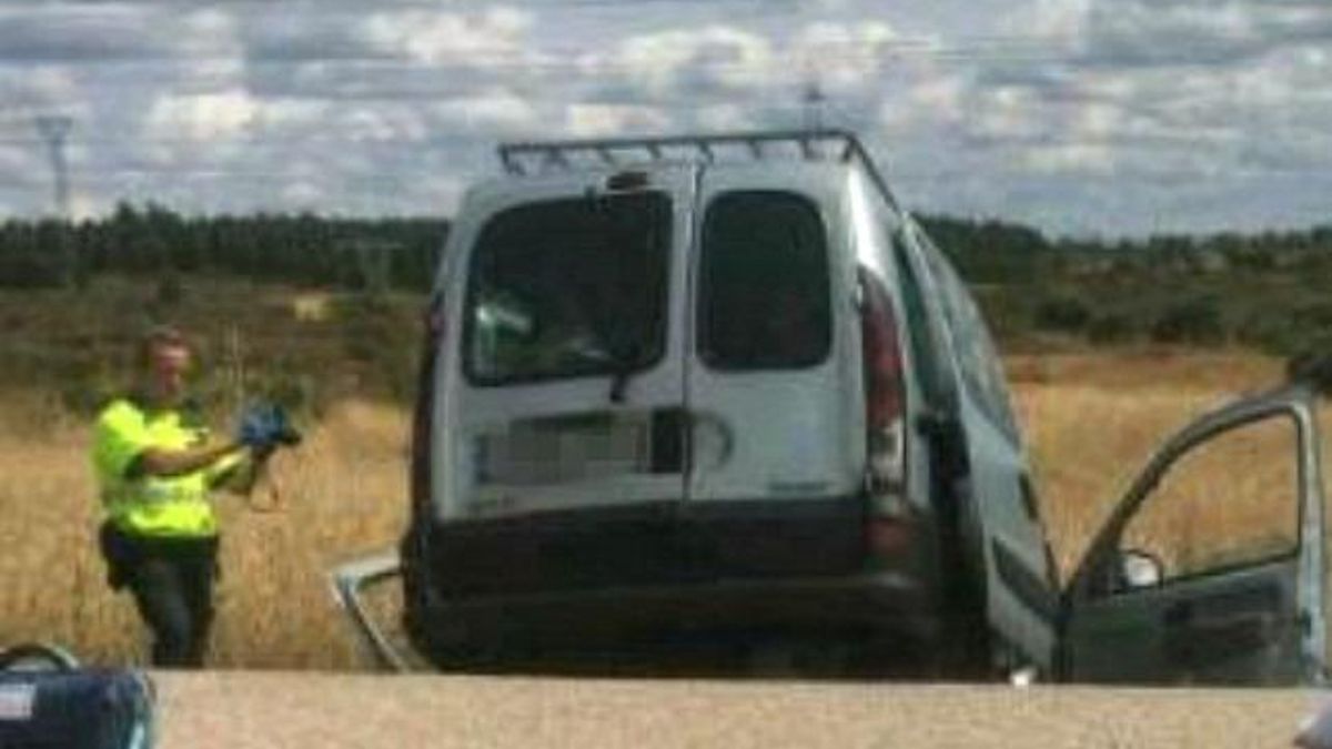 Imagen de archivo de un accidente en la carretera N-630 León-La Robla.
