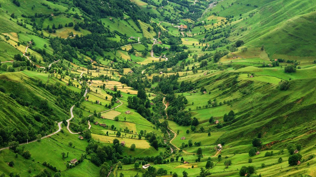 Vista aérea de Valles Pasiegos.