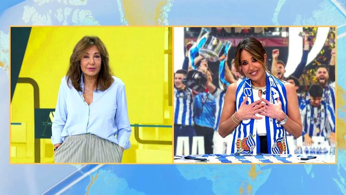 'Pique' entre Ana Rosa y Terradillos en Telecinco por su duelo en la final de la Copa del Rey: "Eso son excusas"