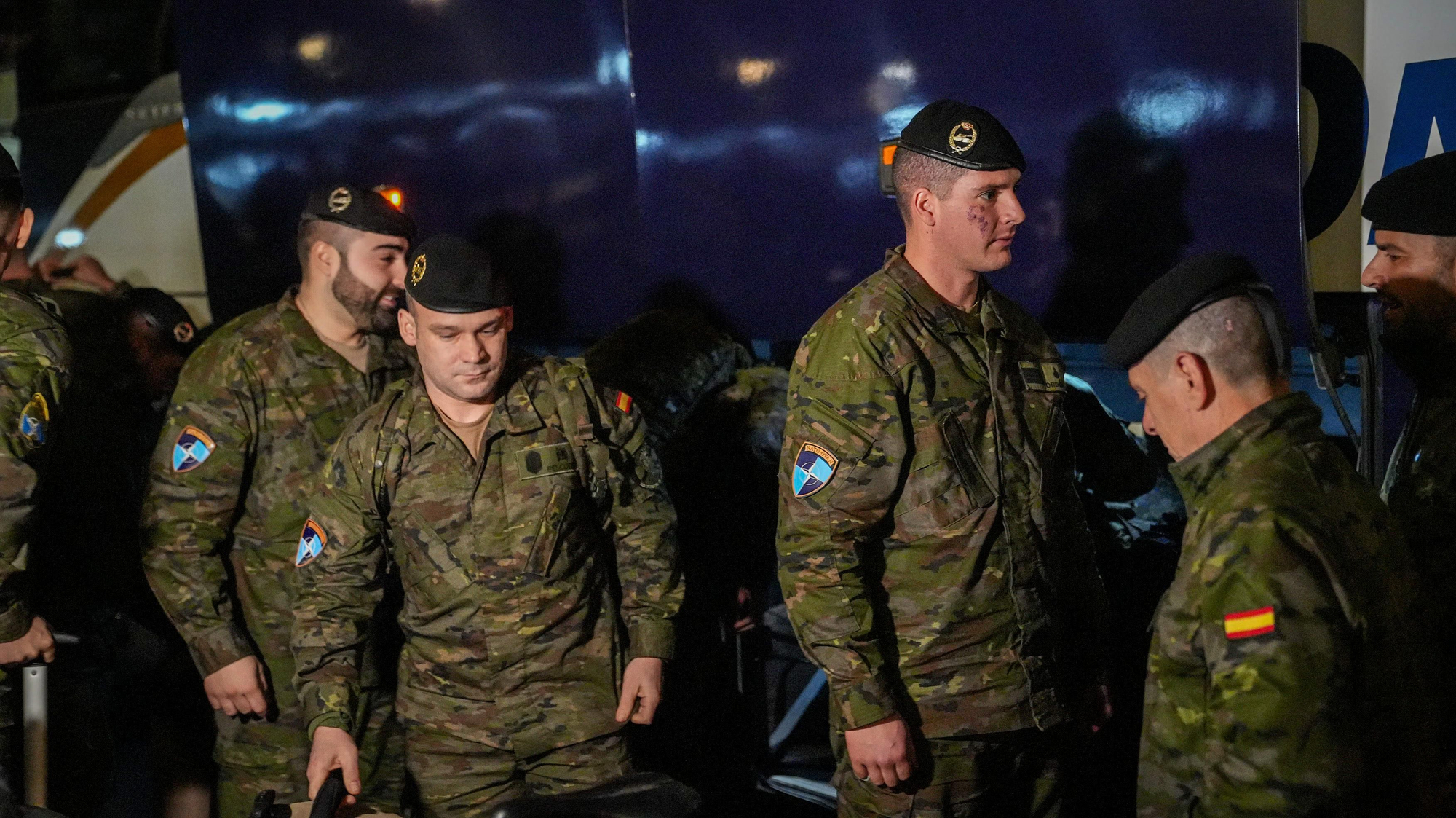 Llegada de la 1º rotación del contingente eFP XVII, con los componentes de la Brigada 'Guzmán el Bueno' X.
