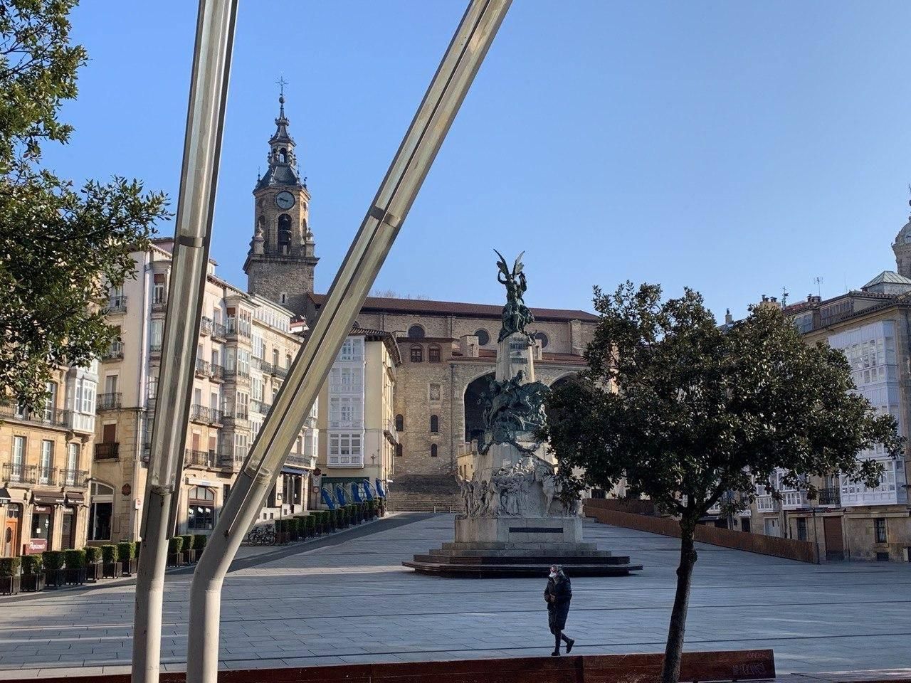 La plaza de la Virgen Blanca de Vitoria
