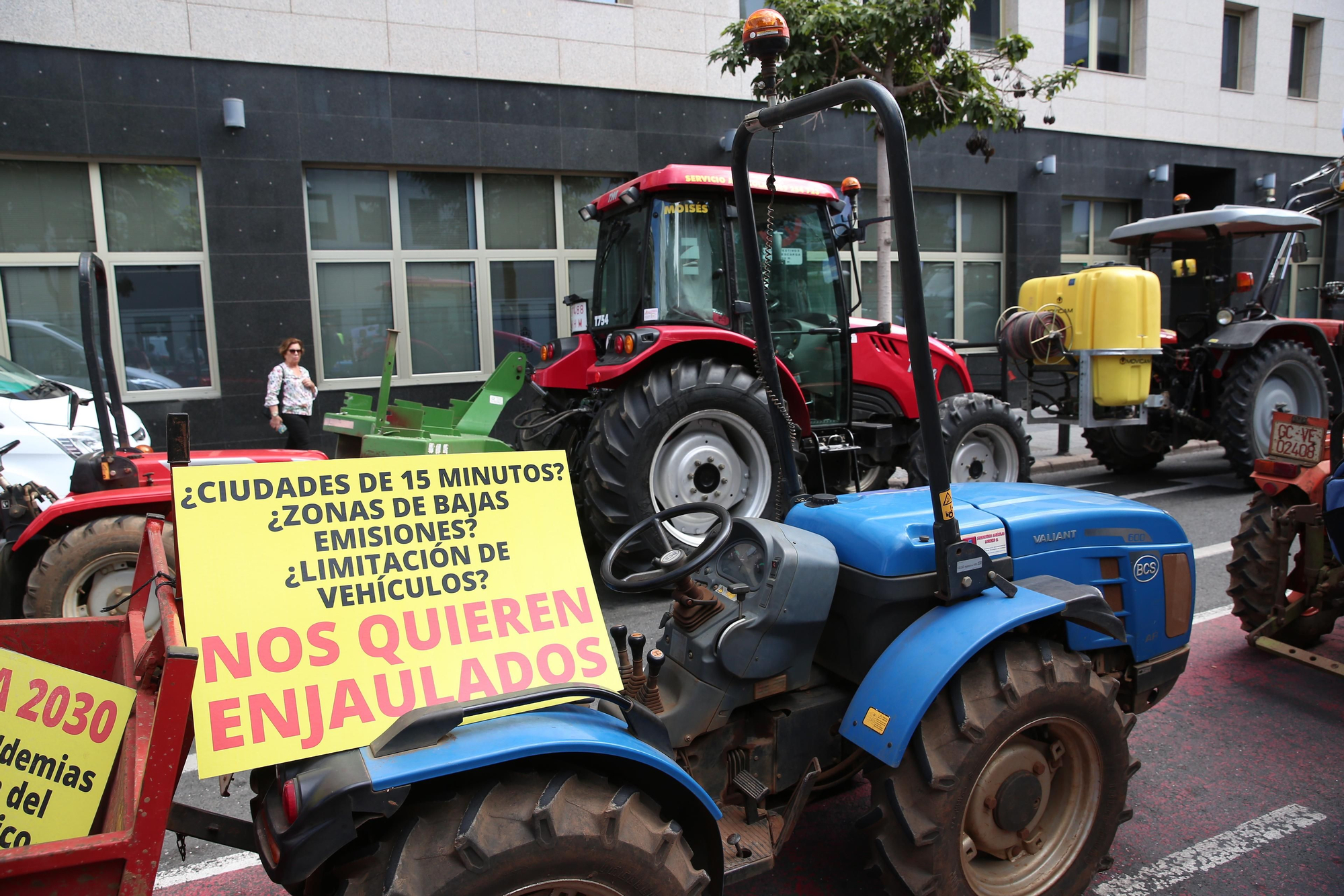 Así se vivió la protesta de agricultores y ganaderos en Gran Canaria