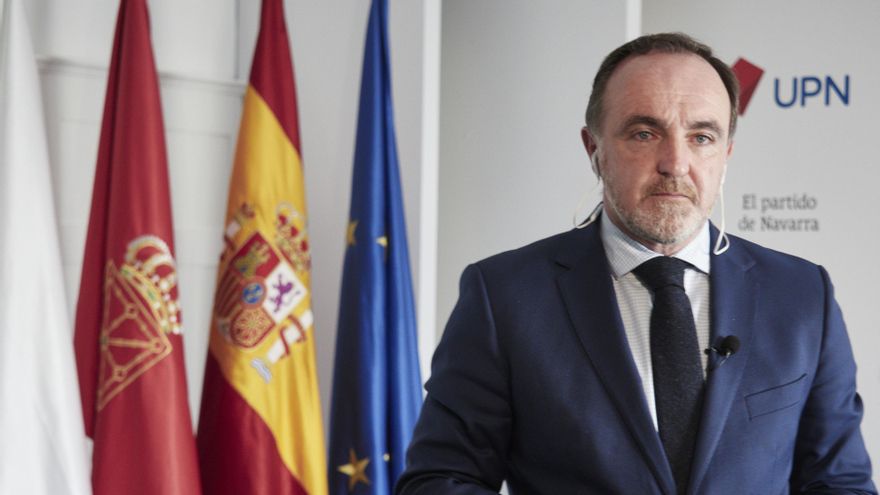 Archivo - El presidente de UPN, Javier Esparza.