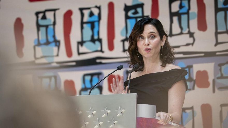 Isabel Díaz Ayuso en el acto conmemorativo del 40º aniversario de la Real Casa de Correos como sede de la Presidencia del Gobierno regional