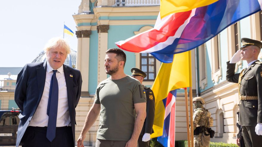 Boris Johnson visita Kiev para mostrar el respaldo del Reino Unido a Ucrania