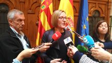 La consellera de Vivienda, María José Salvador, en una comparecencia en Castellón.