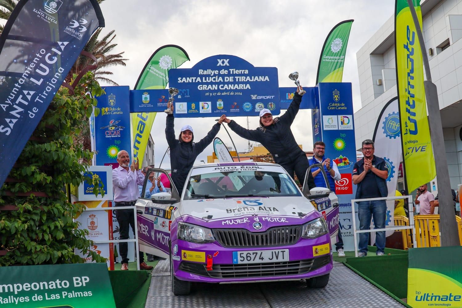 Las palmeras Carolina González y Yamila Díaz finalizan con éxito el XX Rally de Tierra de Santa Lucía de Tirajana.