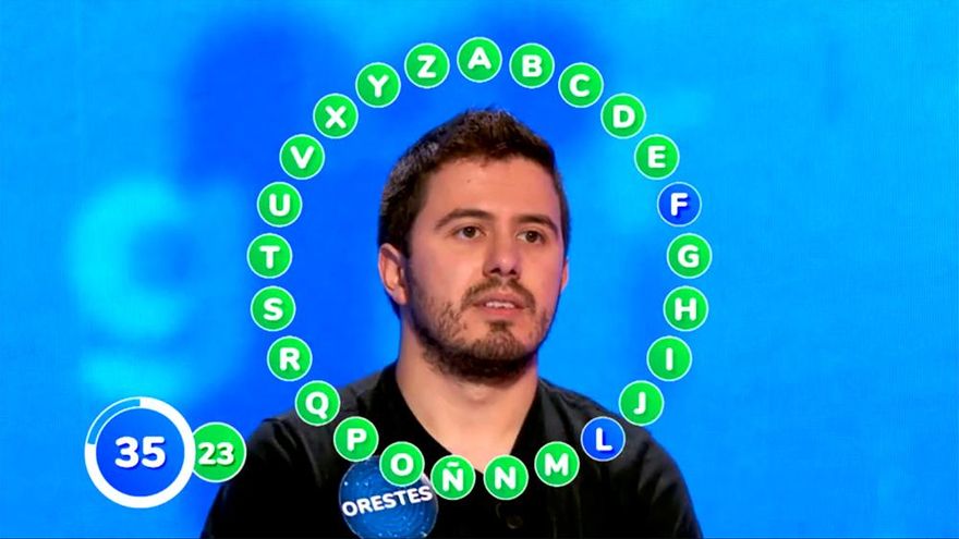 Orestes logró un nuevo hito en 'Pasapalabra' con un Rosco "exprés" a la de cuatro