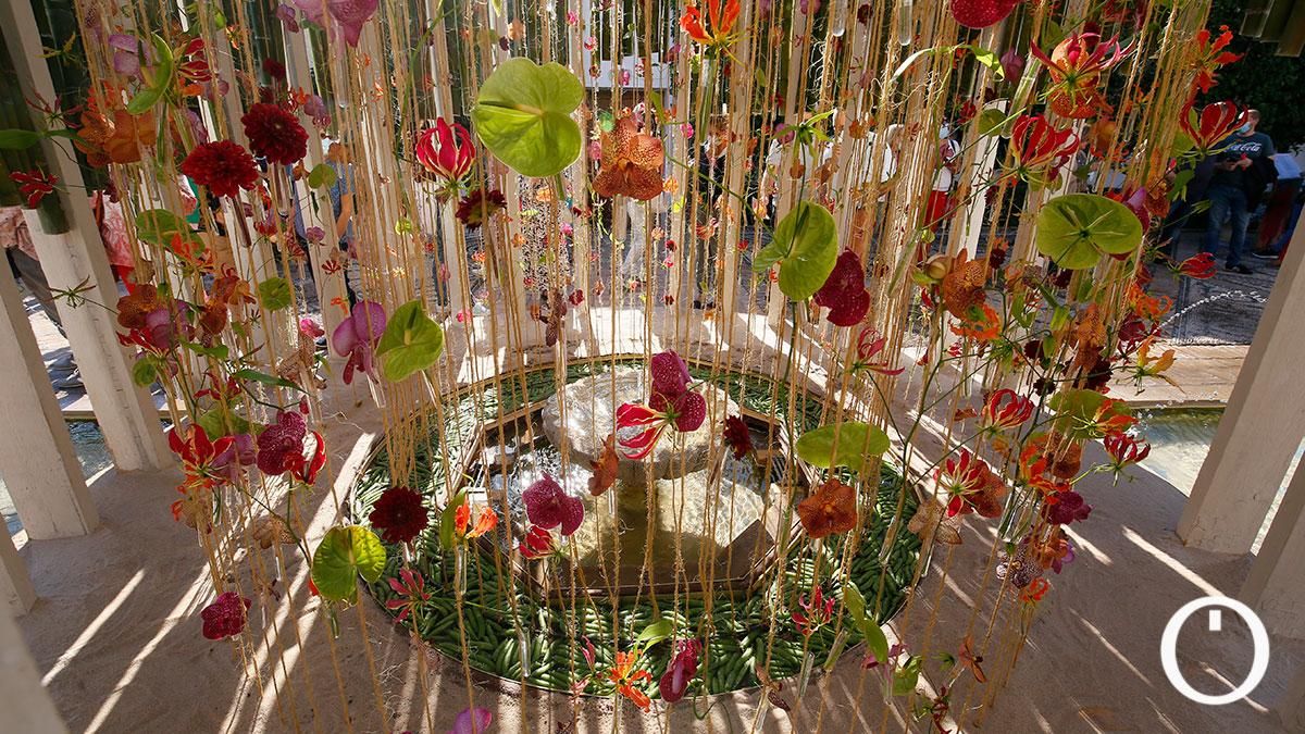 Instalación de Flora 2021 en el Palacio de Viana
