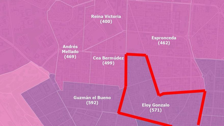 Más contagios de Covid-19 en la zona confinada de Chamberí y fuerte alza en Guzmán el Bueno