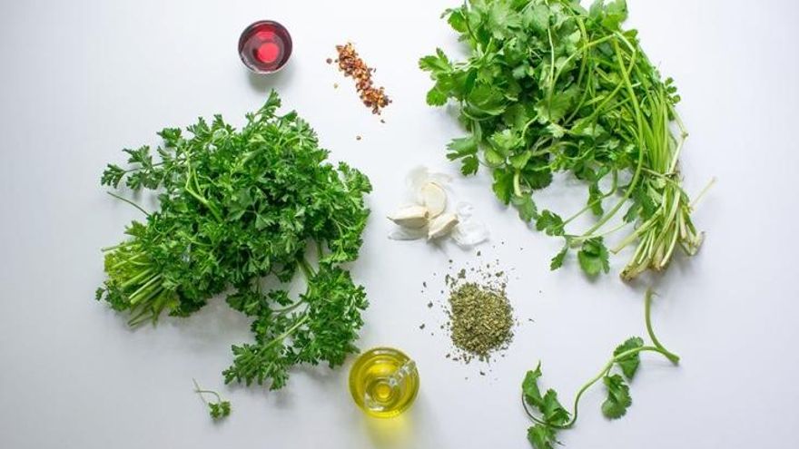 Ingredientes del chimichurri