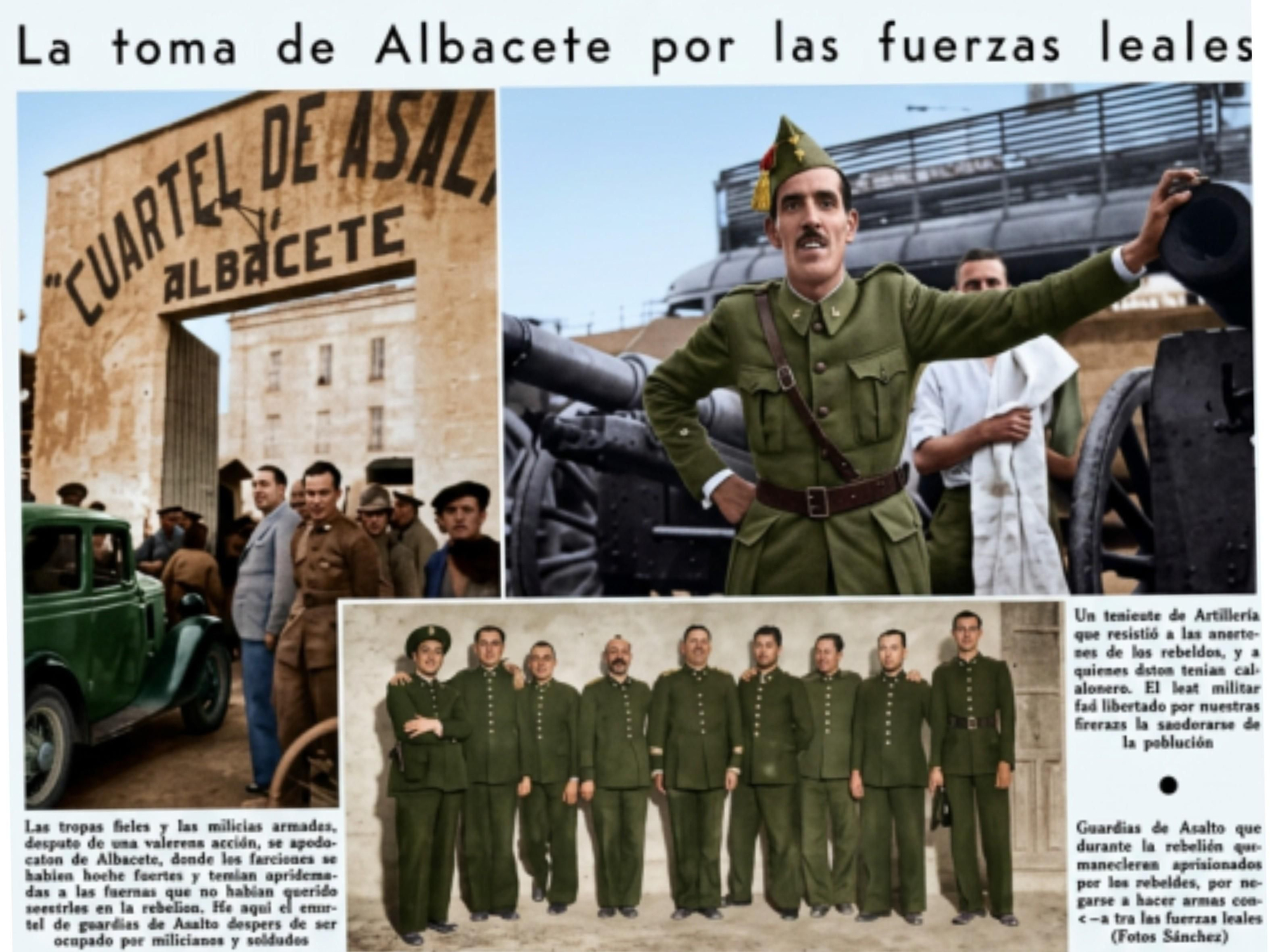 Imágenes de las fuerzas republicanas durante la guerra civil en Albacete