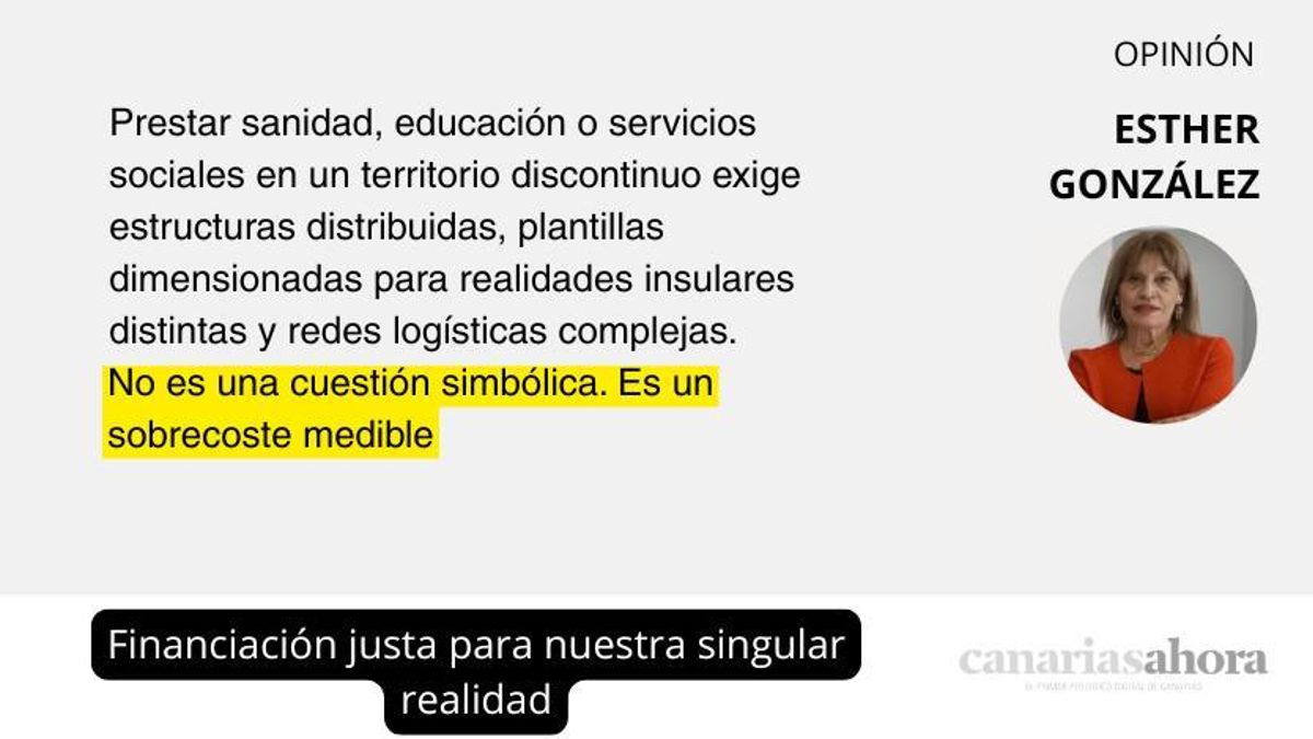 Financiación justa para nuestra singular realidad
