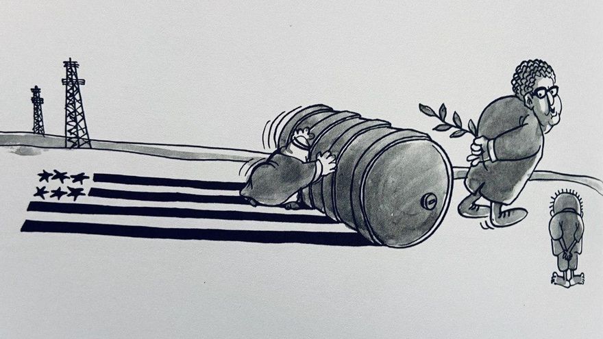 Kissinger, el barril de petróleo y la bandera estadounidense. Líbano, 13 de febrero de 1975