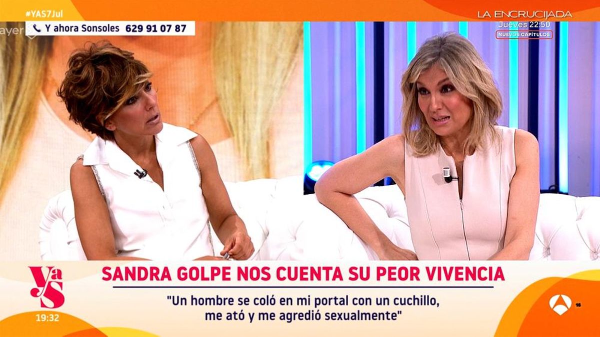 Sandra Golpe habla con Sonsoles sobre la agresión sexual de la que fue víctima: "Me costó verbalizarlo muchos años"