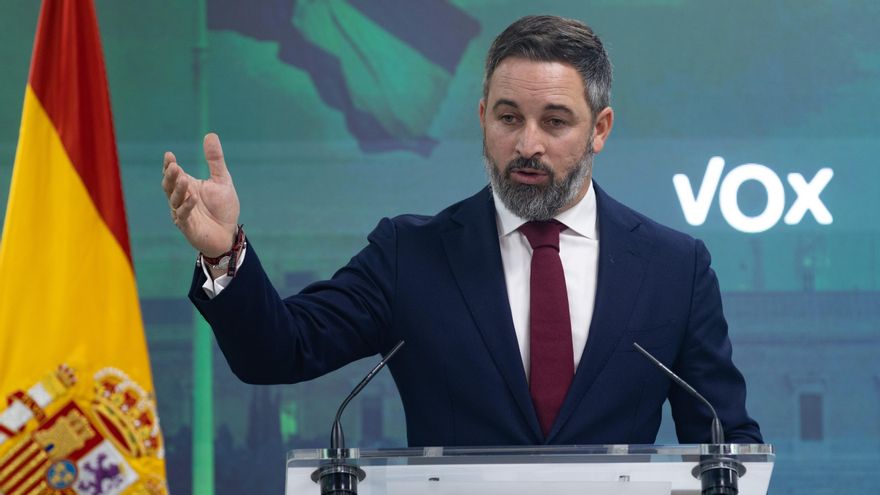 El líder de Vox, Santiago Abascal.