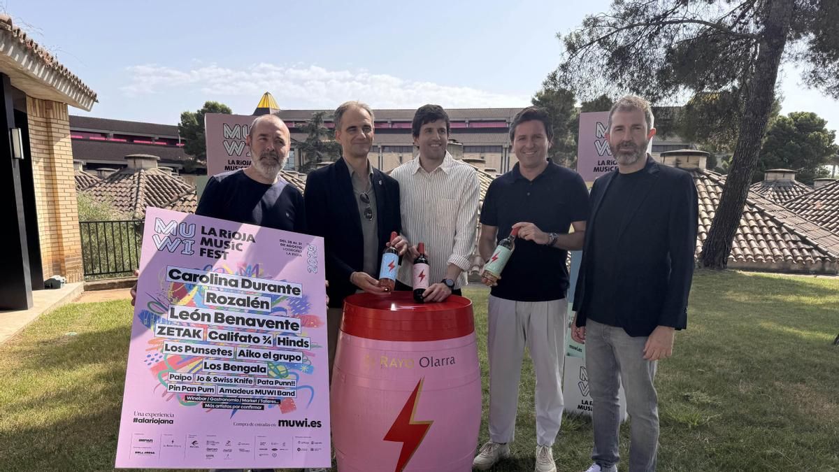Presentación del vino oficial del MUWI en Bodegas Olarra