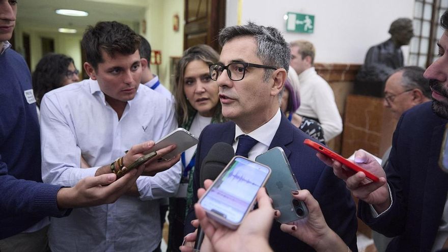 El ministro de la Presidencia, Relaciones con las Cortes y Justicia, Félix Bolaños