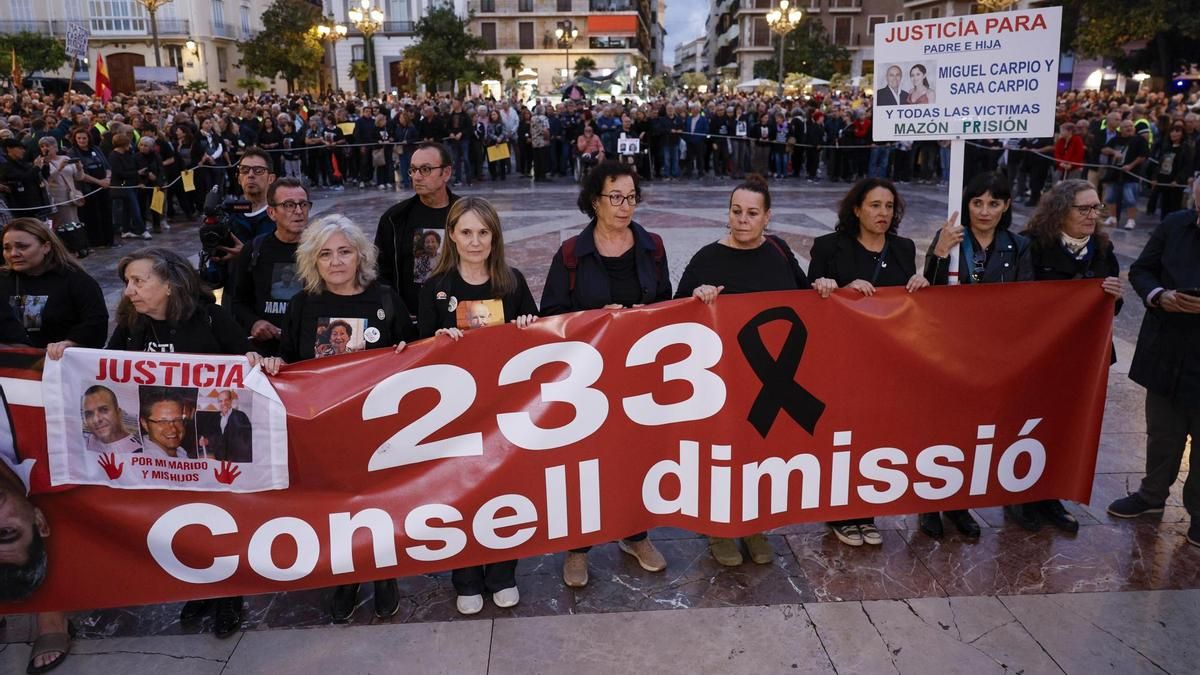 Las víctimas de la dana reclaman responsabilidades políticas por los 234 fallecidos en el segundo aniversario