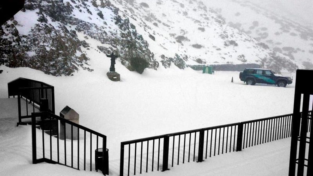 Temporal de nieve en Tenerife