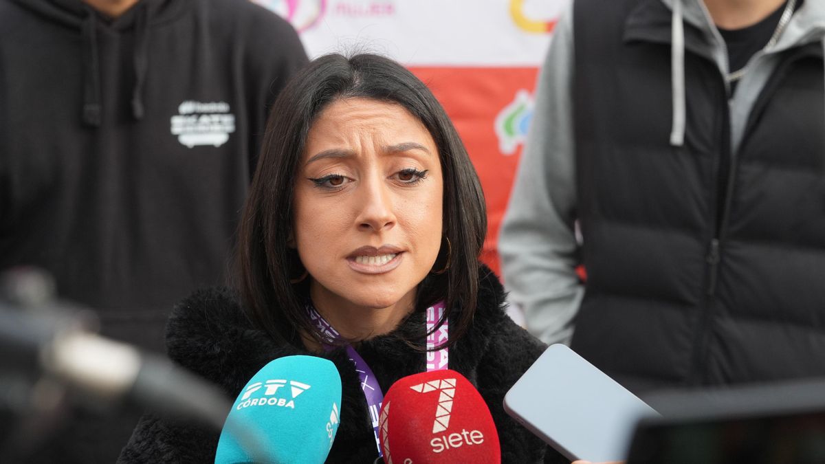 Cintia Bustos, durante la primera jornada de la Iberdrola Skate Series 2025 en Córdoba