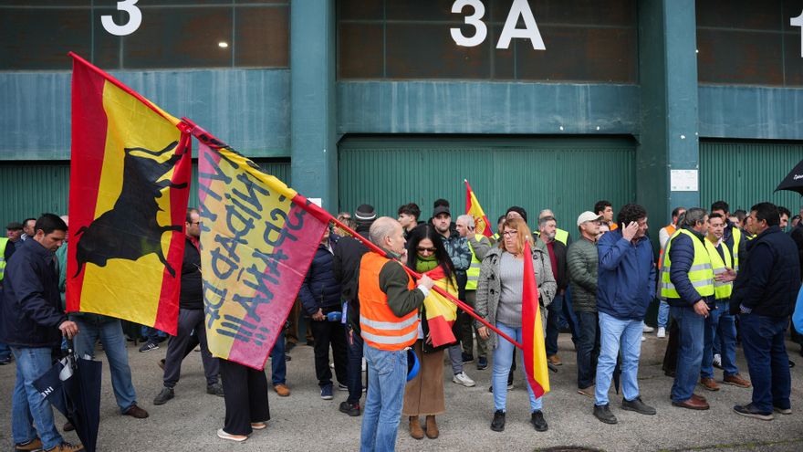 Inicio de la marcha de agricultores en Sevilla.