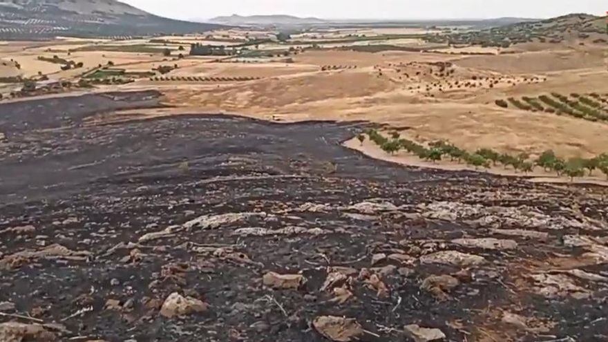 Confinada una residencia de mayores en la localidad toledana de Urda por un incendio forestal